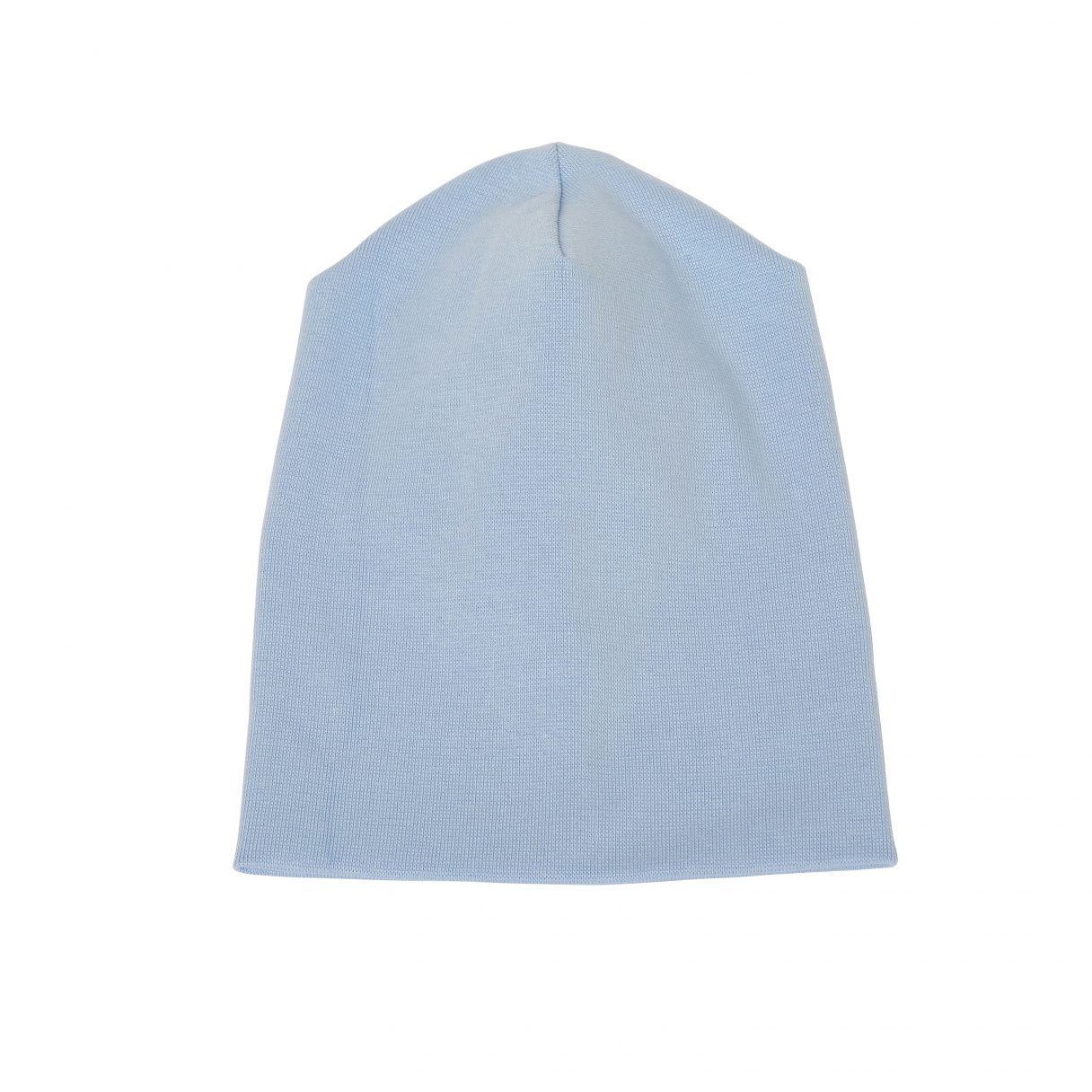 Baby Beanie-Mütze aus 100% Bio-Baumwolle hellblau