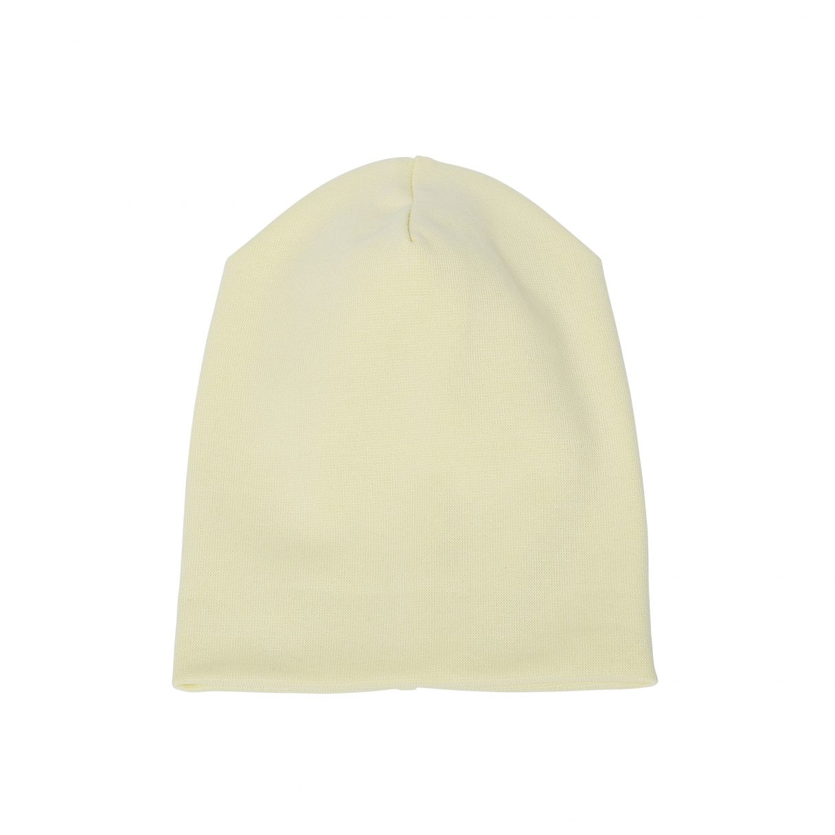 Baby Beanie-Mütze aus 100% Bio-Baumwolle gelb